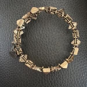 Alex and Ani Vintage Sixty Six Geometric Beaded Wrap Bangle Bracelet